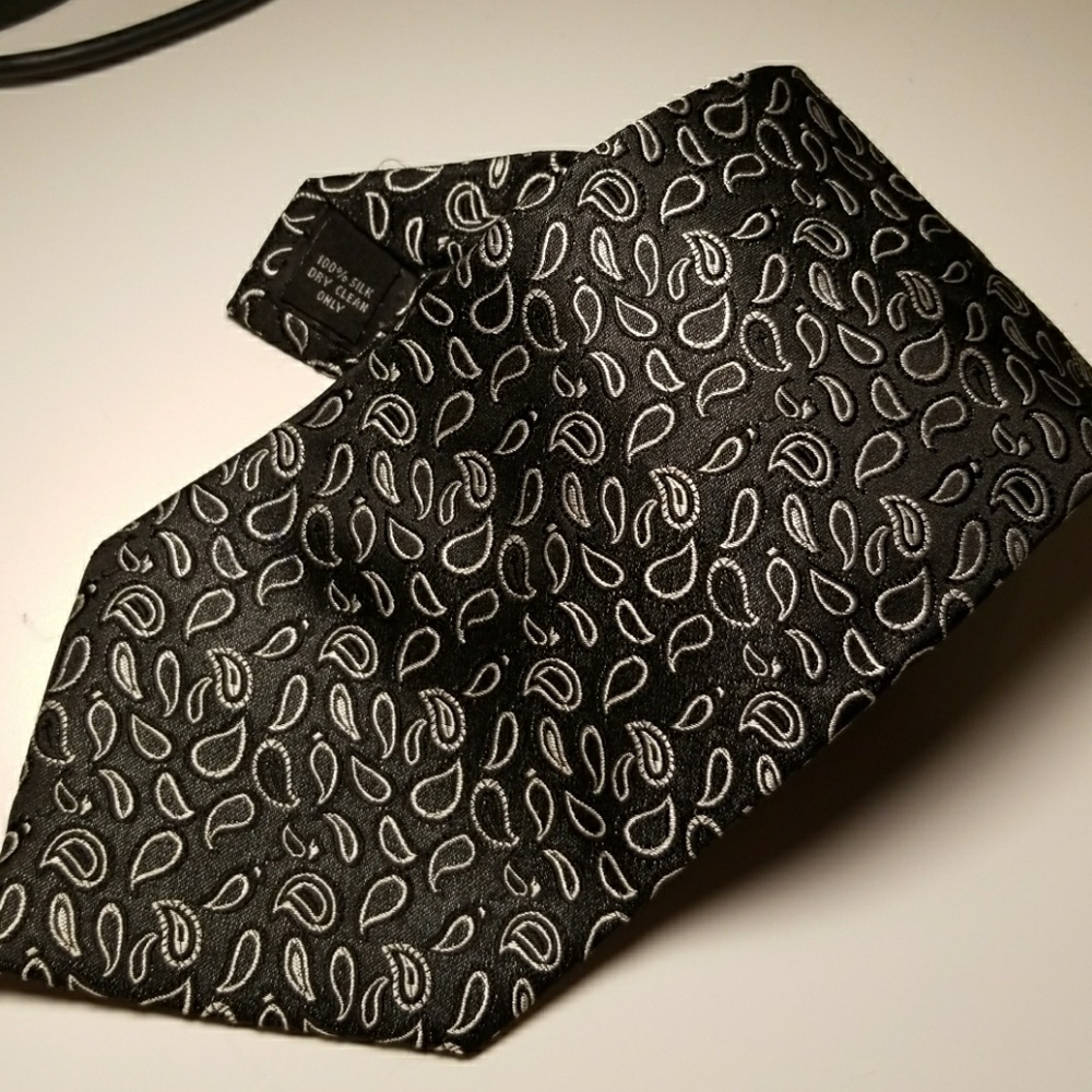 Black & white patterned Neck Tie
